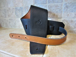 Italia Leather Straps   Black