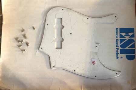 Original ESP Pickguard für Jazz Bass