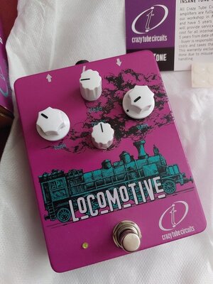 FS: Crazy Tube Circuits Locomotive - Tube driven (12ay7 tube inside) bass pre-amp/ OD