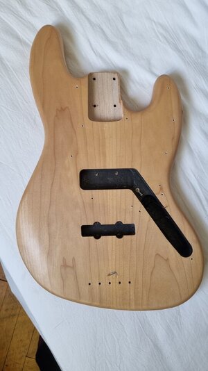 Jazz Bass Body Natural Esche