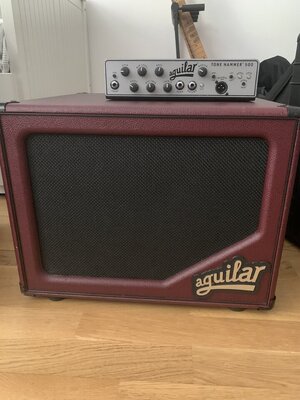 Aguilar Tonehammer 500 + SL112 burgundy red