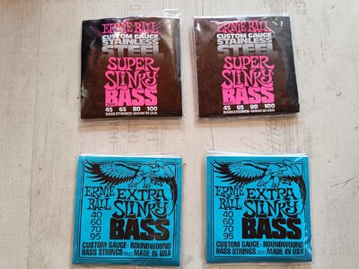 VERKAUFT Ernie Ball Bass Saiten für 4-Saiter