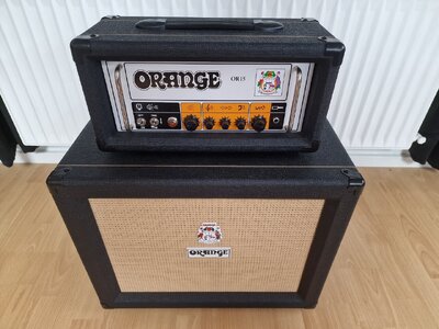 Orange OR15H + OBC112 Black Guitar Gitarre Amp Verstärker Topteil Box