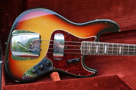 Fender Jazz Bass 1970 Sunburst 60s PU-Spacing