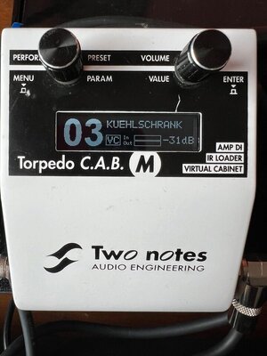 Two Notes Torpedo CAB M Speaker Simulator / IR Loader