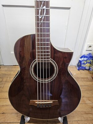 Ibanez EWB205WNE-NT Akustik Bass inkl. Koffer *Bünde abgerichtet*