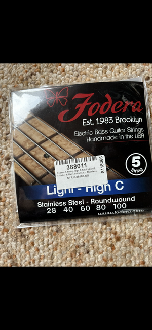 Fodera Strings NEU High C light stainless Steel