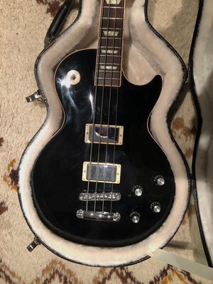 Gibson Les Paul Bass 2013 schwarz refin