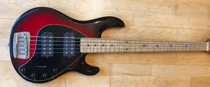 Ernie Ball Music Man StingRay 5 in Black Cherry Burst (2009)