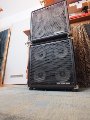 PHIL JONES CAB 47 BASS BOXEN STACK PAAR ( NP ca 1000 € ) für 300 pro Box zu haben ...