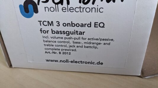 Noll TCM 3 - Onboard Bass Preamp (B2012)