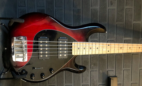 Ernie Ball Music Man StingRay 5 in Black Cherry Burst (2009)