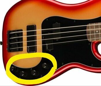 Preamp eines Fender Squier Contemporary Active Precision Basses