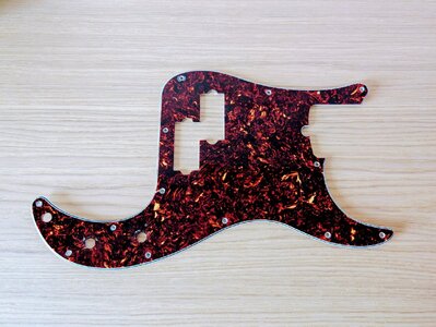 Schlagbrett Pickguard P-Bass Precision Preci tortoise