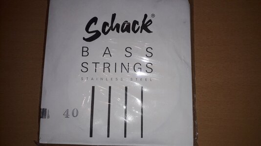 Basssaiten von Schack - Double ball End - für 4 - Saiter---- RESERVIERT für Volker ----