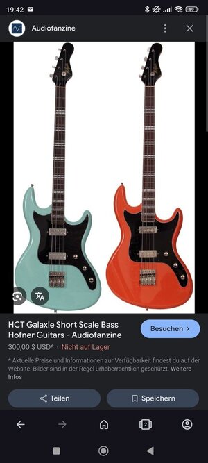 Suche: Höfner Shortscale Galaxie HCT China