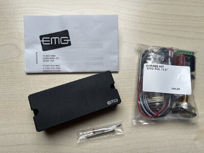 EMG 35P4 Bass Pickup 4-Saiter Preci Soapbar