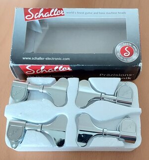 Schaller M4 90 4L C Bass Tuners, NEU!