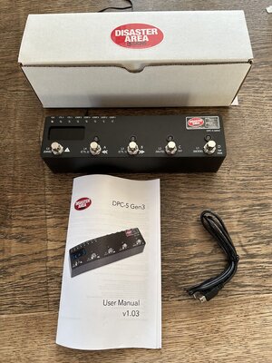 Disaster Area Designs DPC-5 Gen3 5-Loop Pedalboard Controller mit MIDI neuwertig