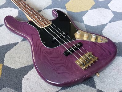 ESP 800 series Jazz Bass 1991 trans purple